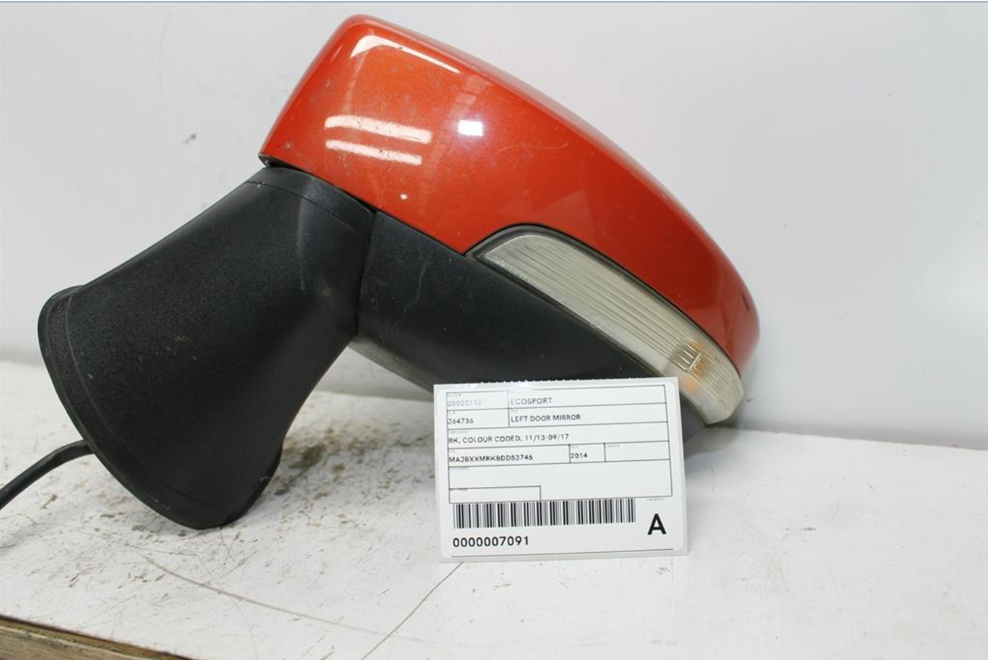 Ford, Ecosport Left Door Mirror Bk Colour Coded 11/13 09/17