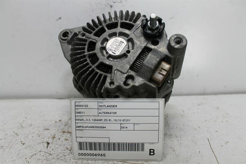 Mitsubishi, Outlander Alternator Diesel 2.2 130Amp Zj Zl 10/12 07/21