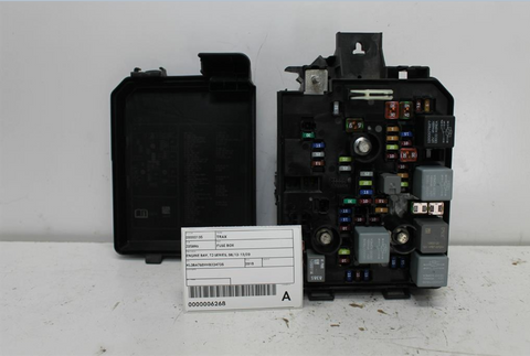 Holden, Trax Fuse Box Tj Series 08/13 12/20