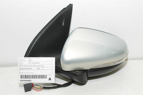 Volkswagen, Golf Left Door Mirror Gen 6 Hatch Manual Fold W/ Memory Type (6Xg) 10 Wire 10/08 03/13