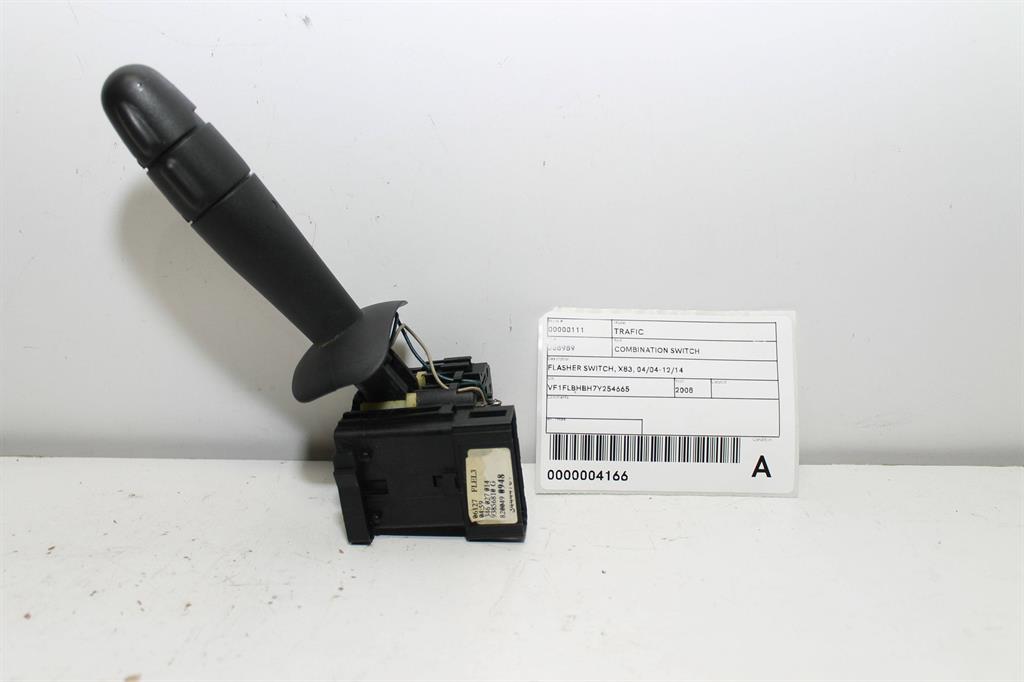 Renault, Trafic Combination Switch Flasher Switch X83 04/04 12/14