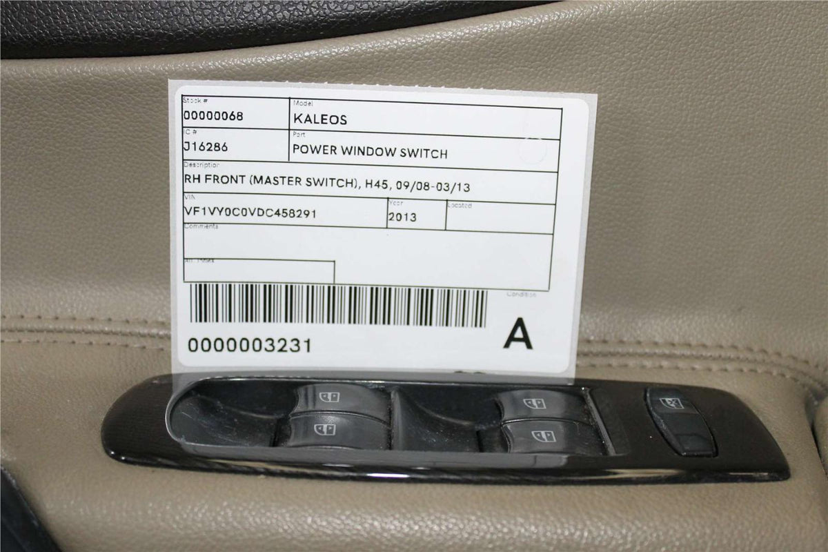 Renault, Koleos, I HY, Power Window Switch