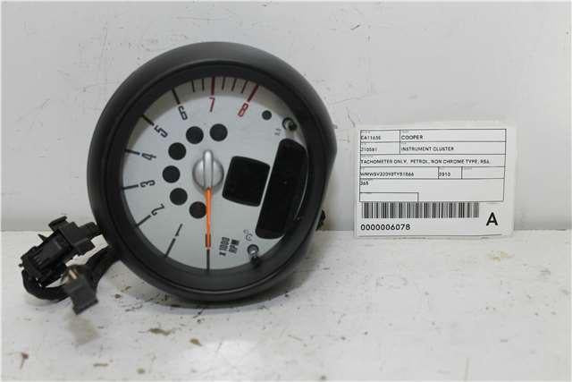 2010, MINI, Cooper S, R56, Instrument Cluster